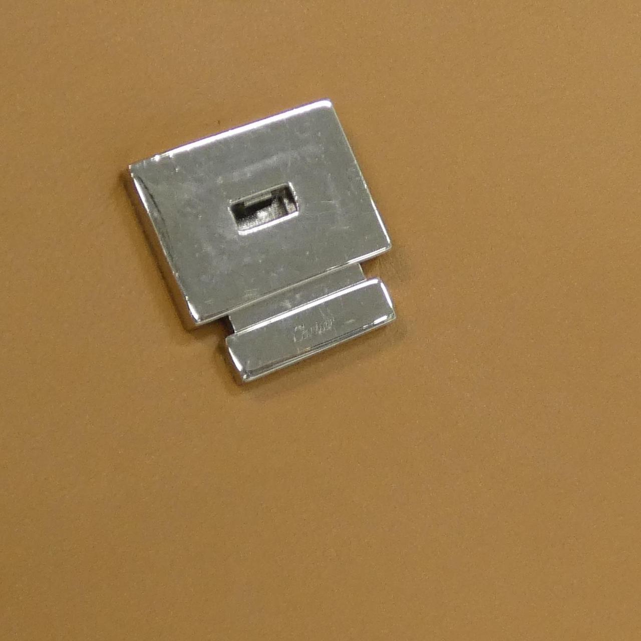 カルティエ レザーハンドバッグ