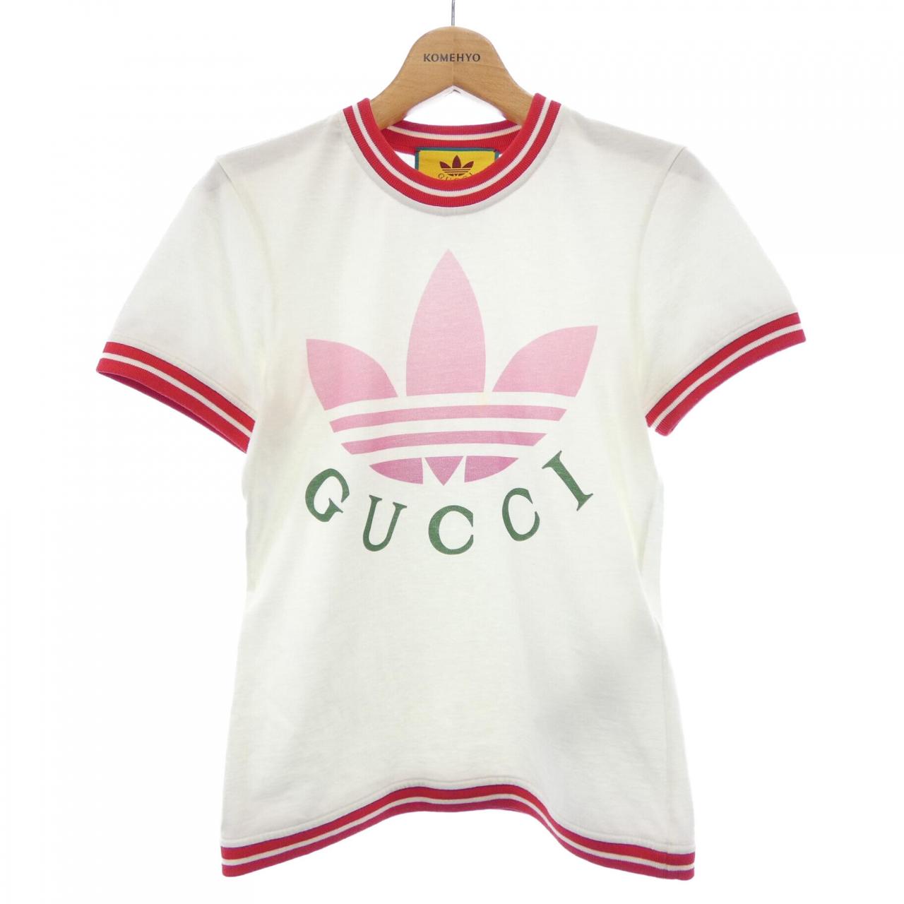 グッチ アディダス コットンTシャツ