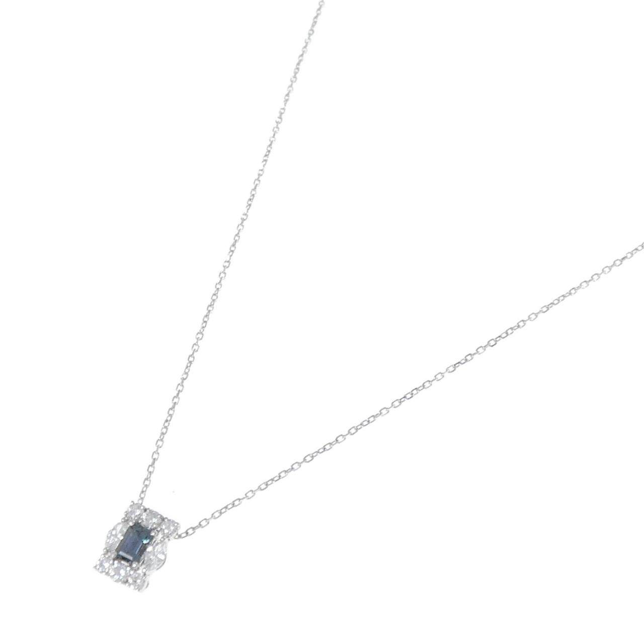 ミキモト Au750アレキサンドライトダイヤモンドネックレス