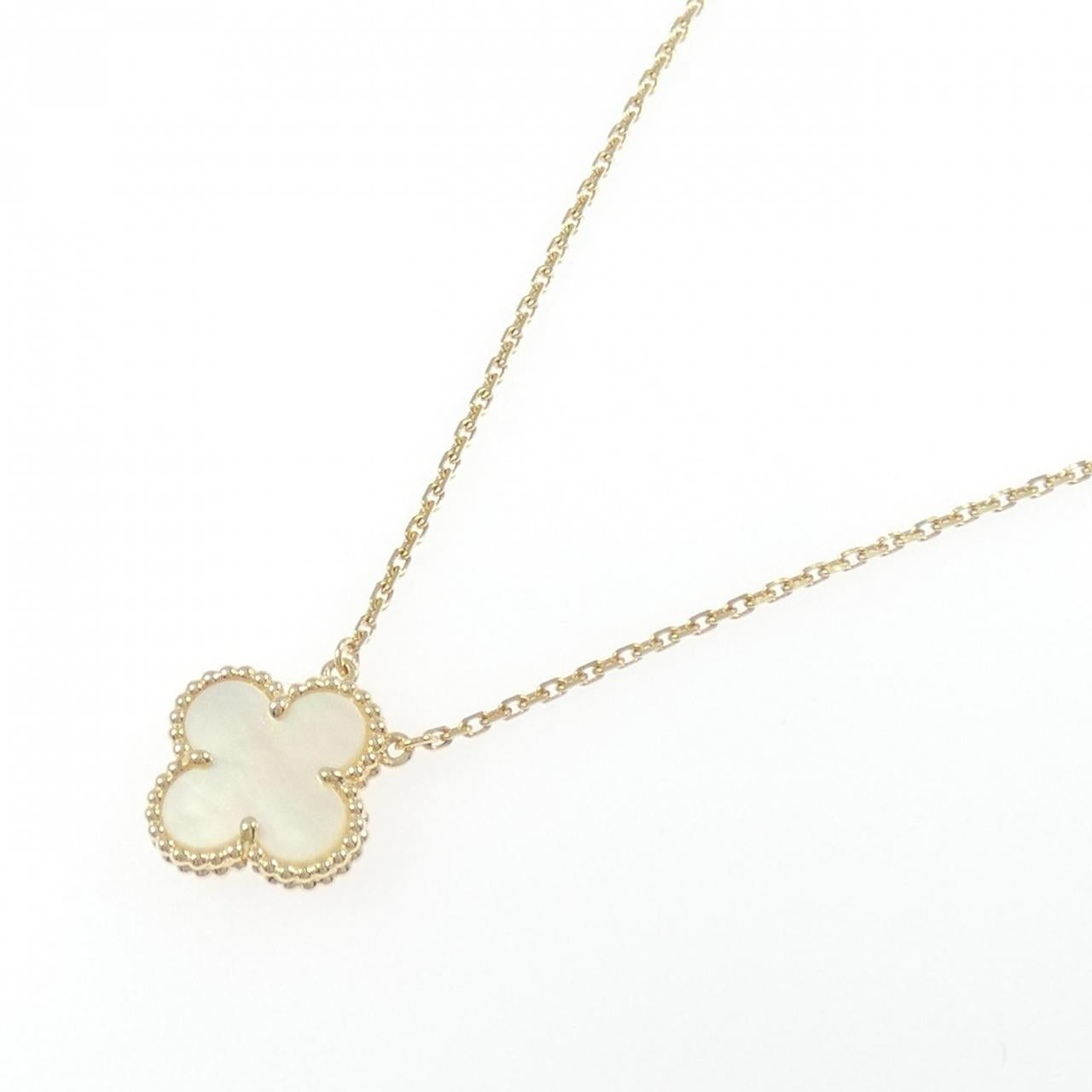 ヴァン クリーフ&アーペル ヴィンテージアルハンブラ 750イエローゴールド マザーオブパール ネックレス