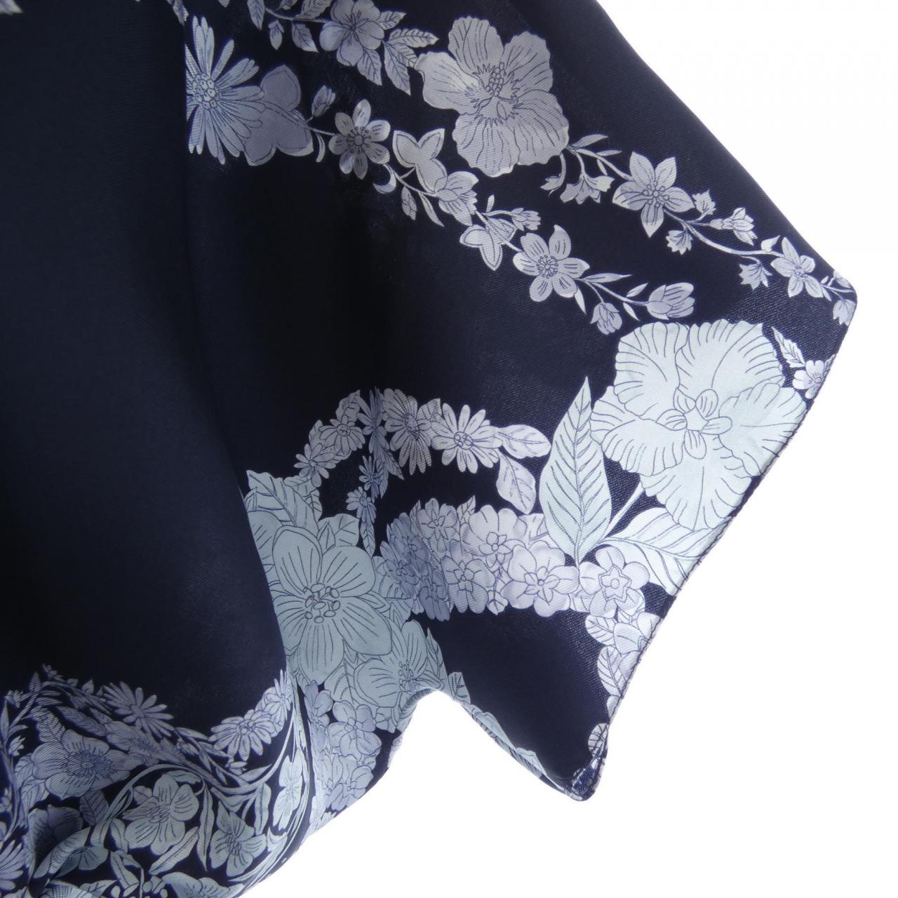 エルメス BRIDE DE GALA EN FLEURS シルクワンピース