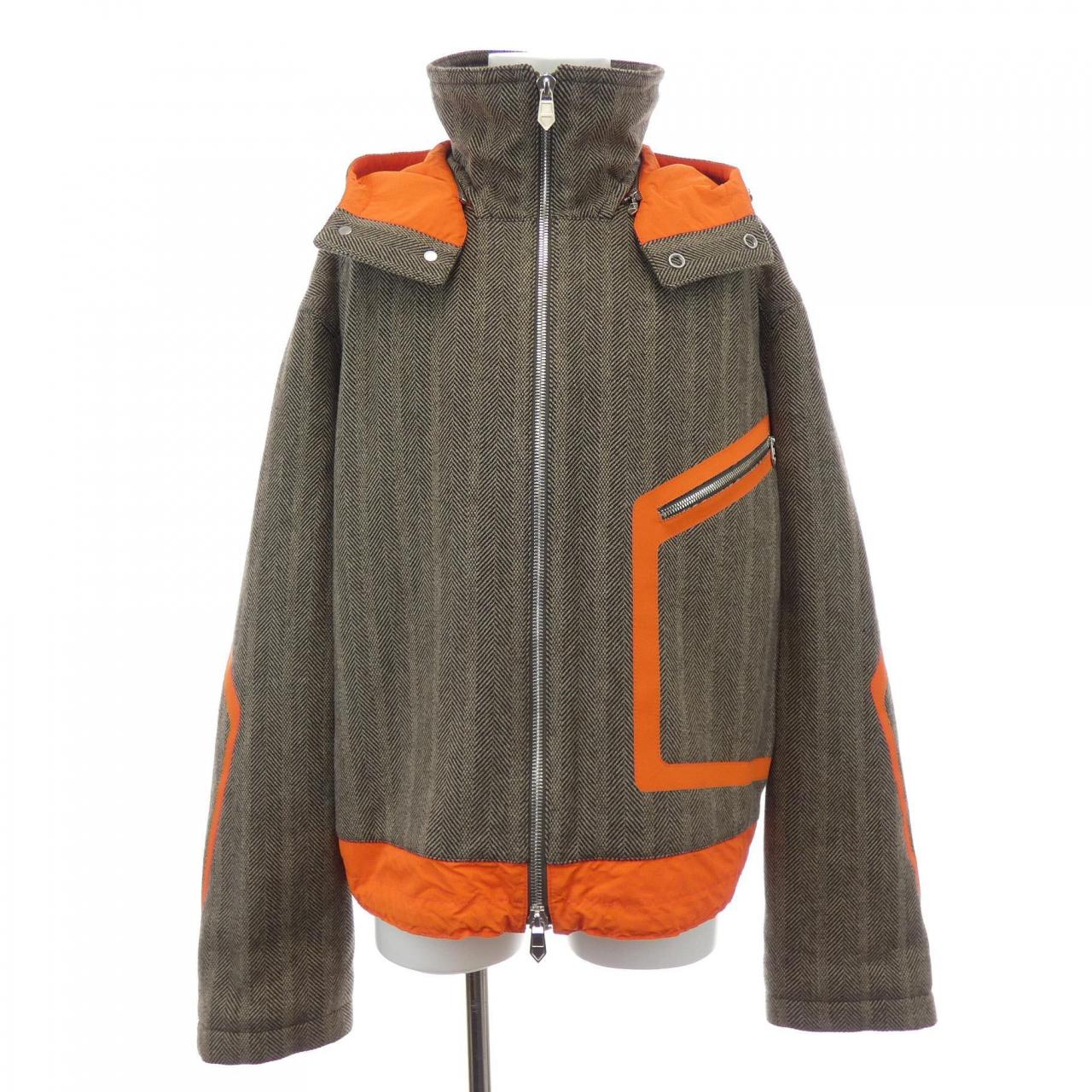 エルメス カシミヤ混ジャケット50