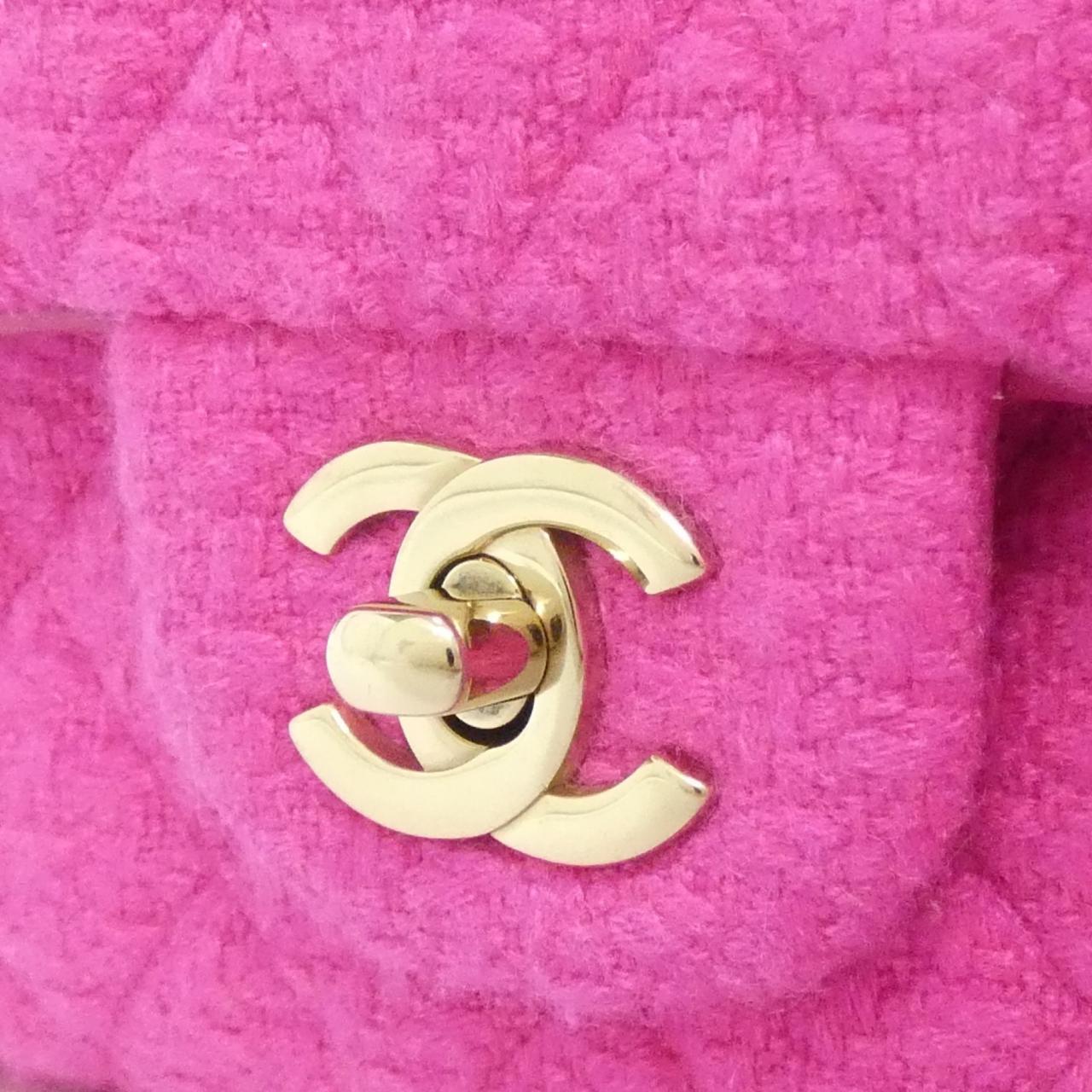 シャネル カシミヤツイードショルダーバッグ