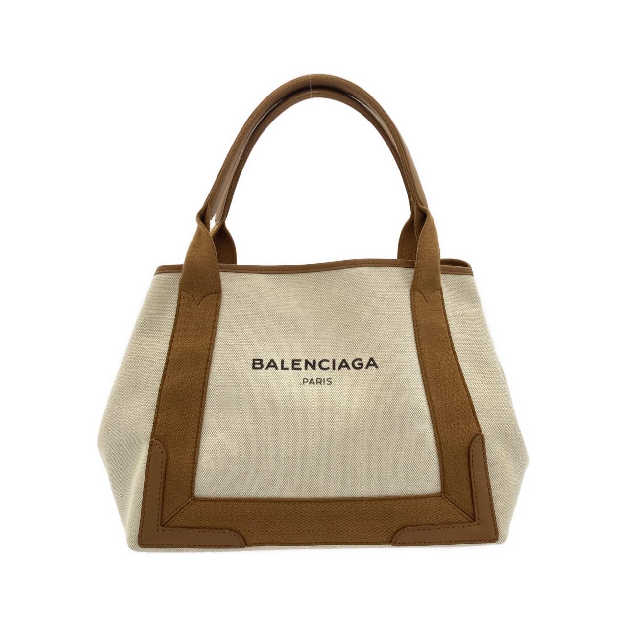 バレンシアガ ネイビー カバス キャンバス トートバッグ