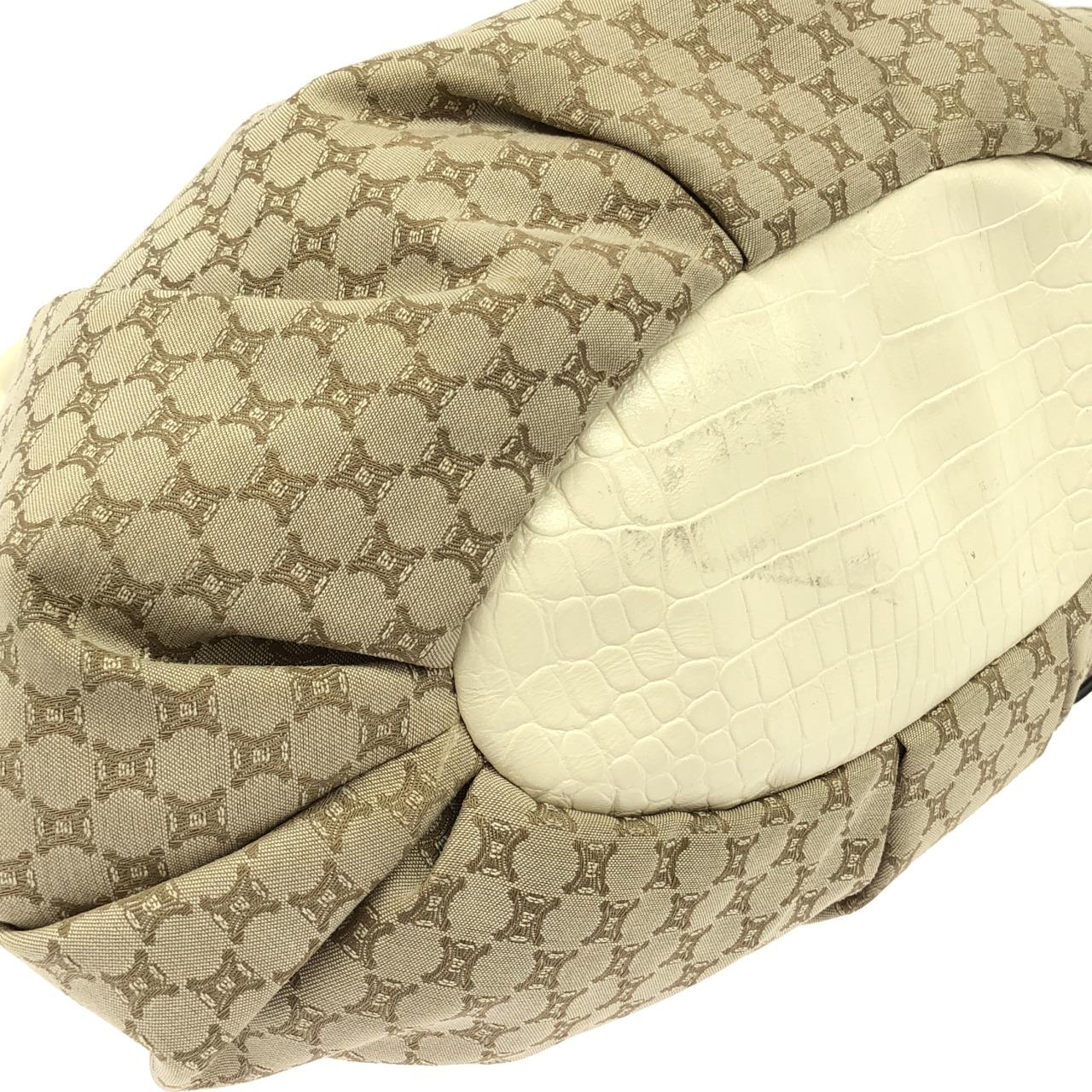 セリーヌ PILLOW SMALL キャンバスレザーショルダーバッグ