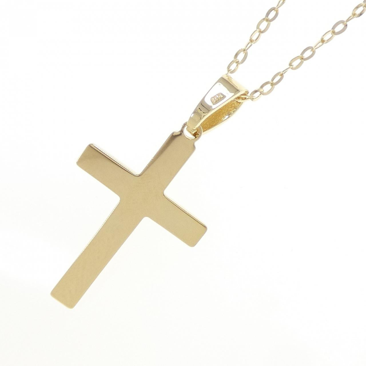 Au750クロスネックレス