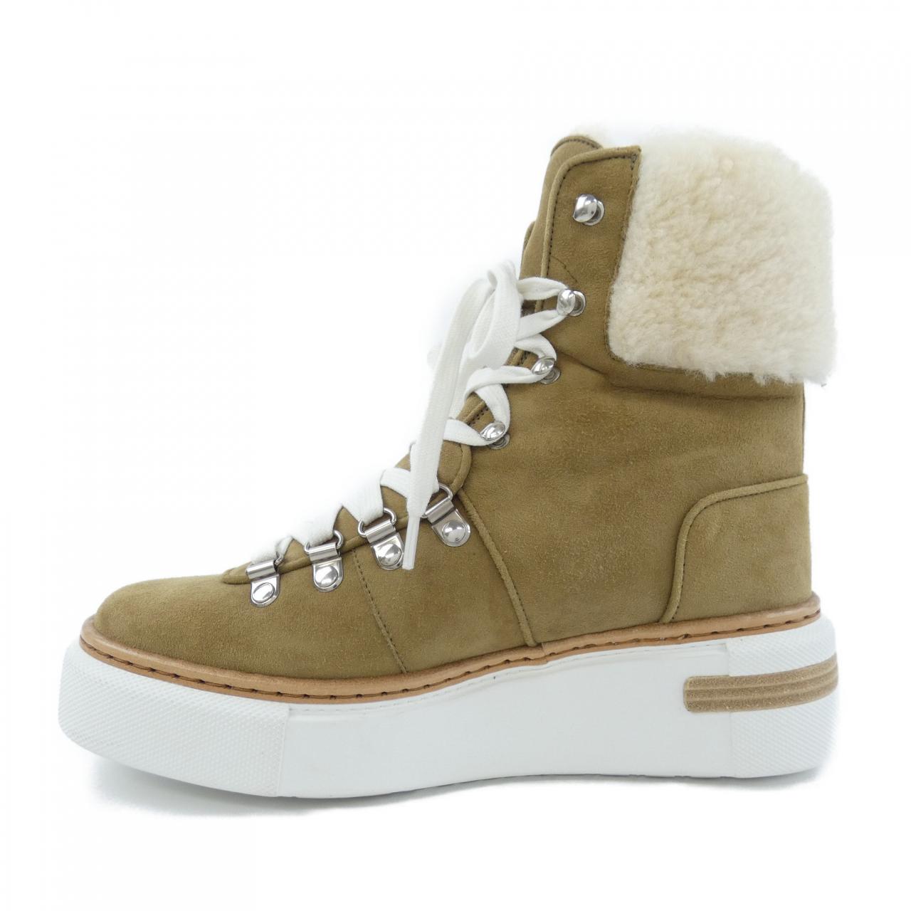 エルメス BOTTINES FLOCON シープスキンブーツ 35.5