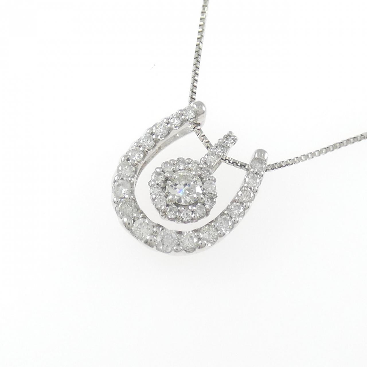 Pt900 Pt850 2wayダイヤモンドネックレス