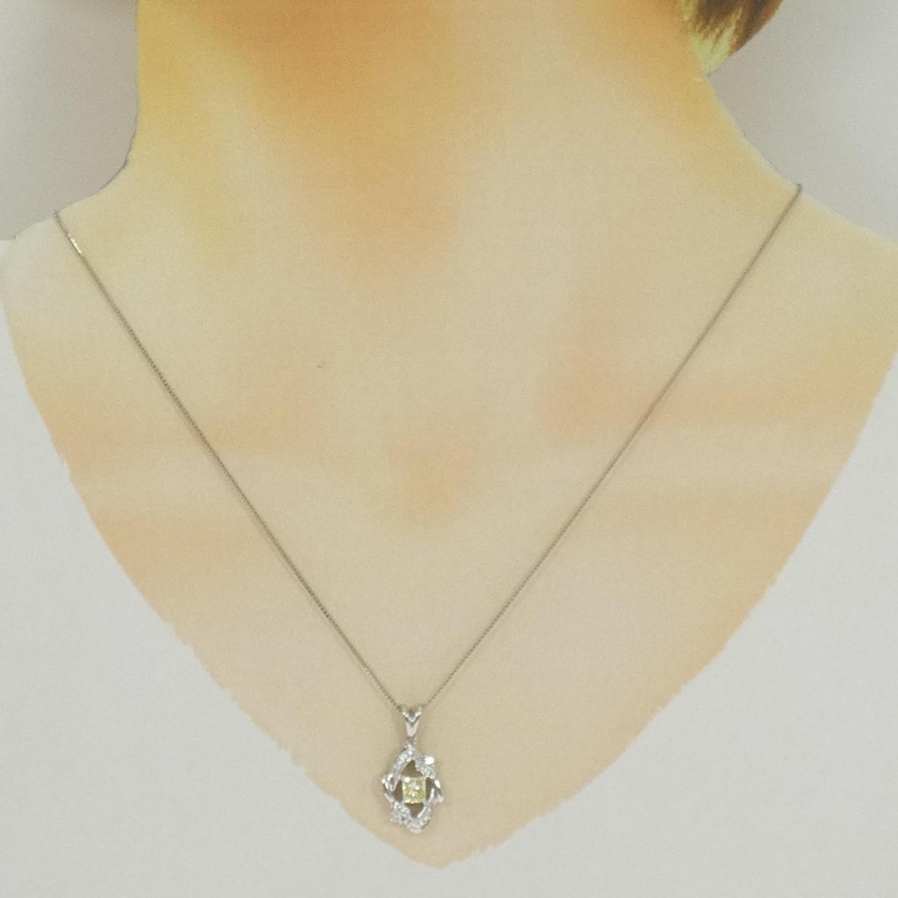 Pt900 Pt850 ダイヤモンドネックレス