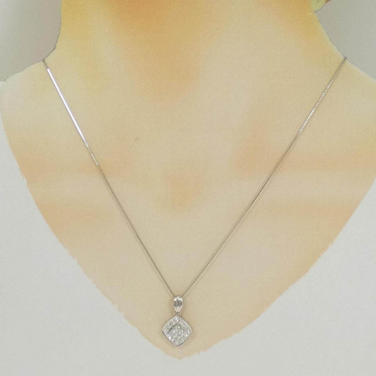 プラチナ850 ダイヤモンドネックレス