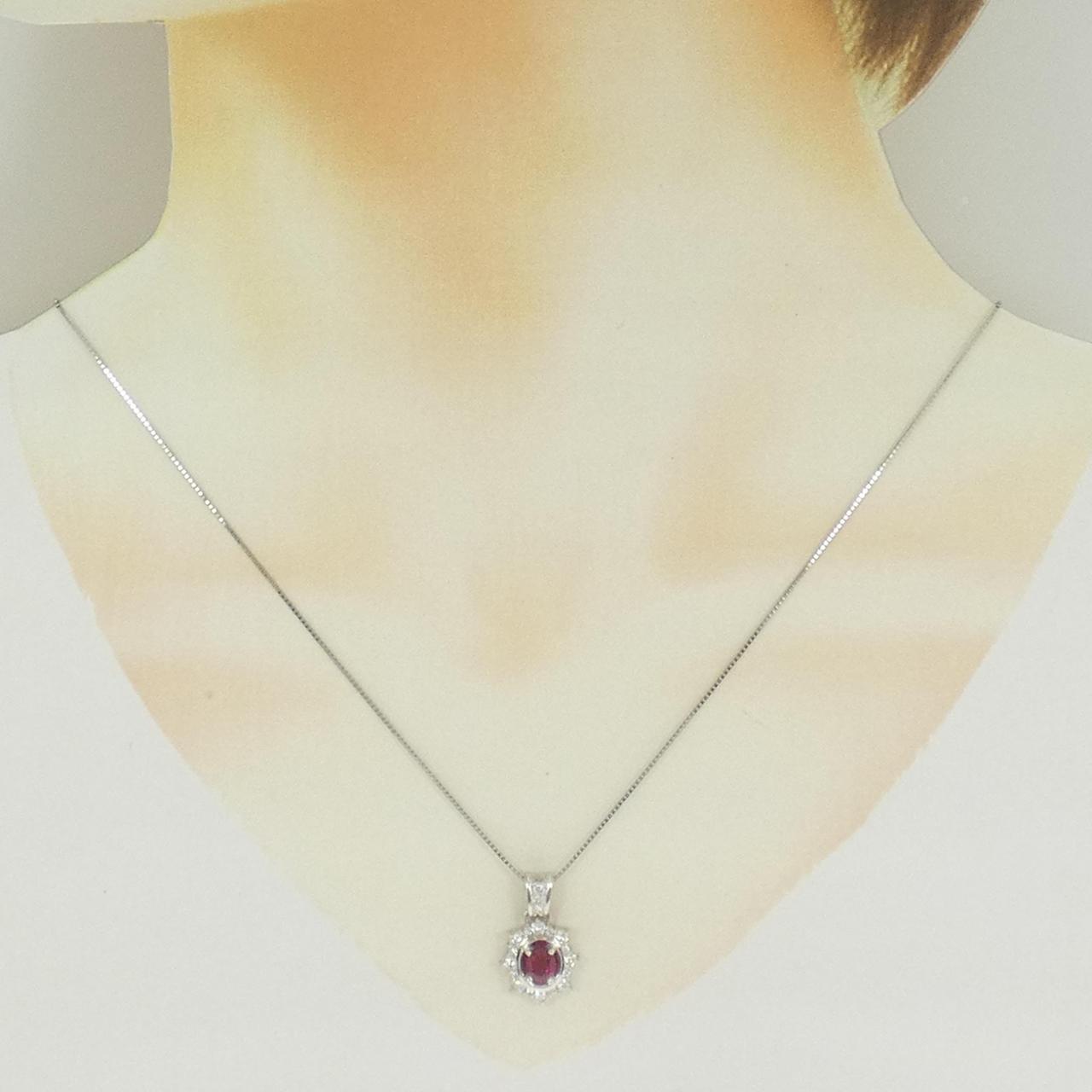 プラチナ 0.63CT 0.37CT 2wayネックレス