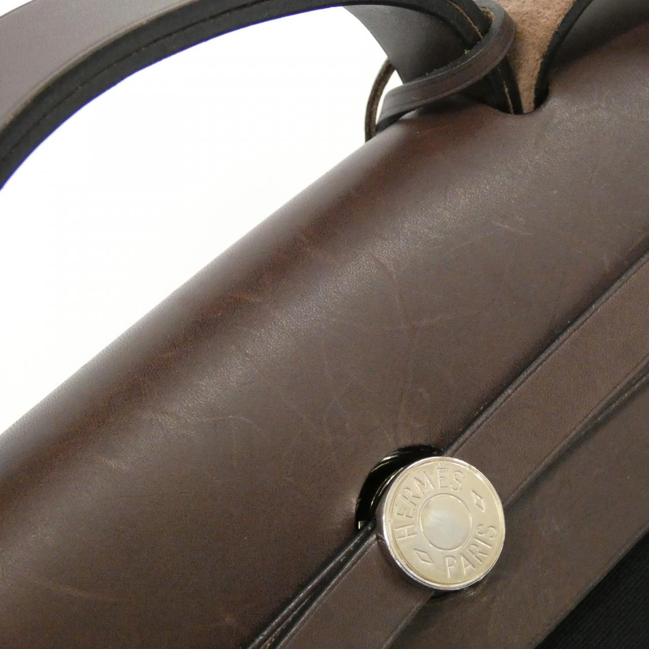 エルメス エールバッグジップ MM トワルオフィシエ ヴァッシュハンター バッグ
