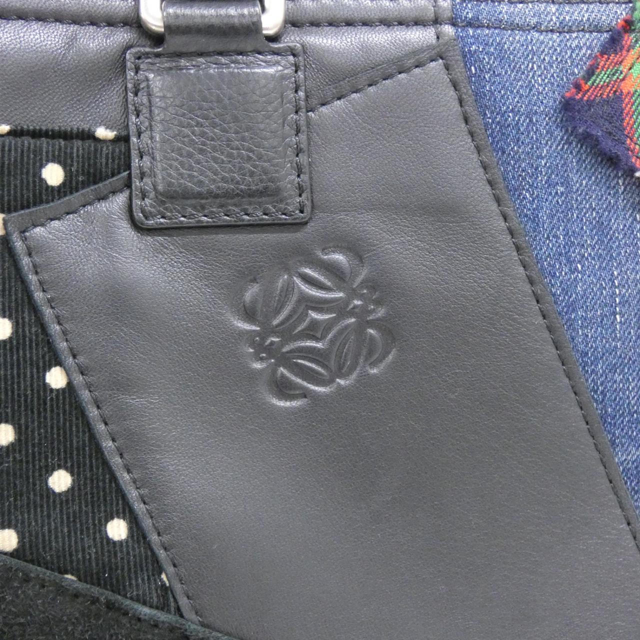 ロエベ JUNYA WATANABE アマソナ カーフ コットン ラム ハンドバッグ