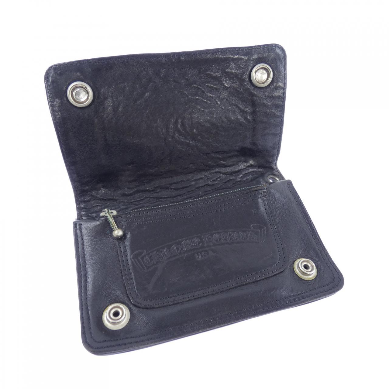 クロムハーツ 1 ZIP BLK フローラル 財布