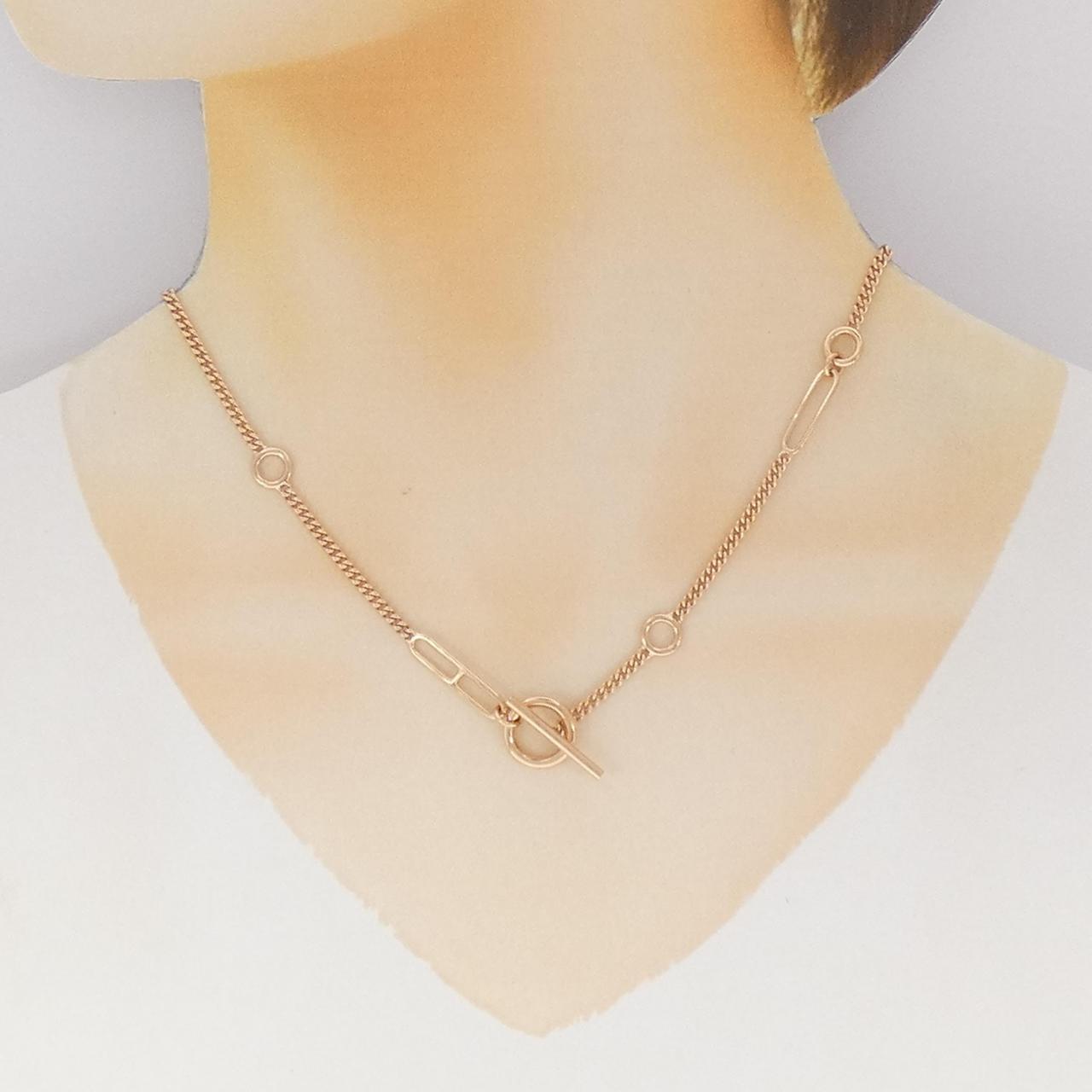 エルメス Au750ピンクゴールド ネックレス