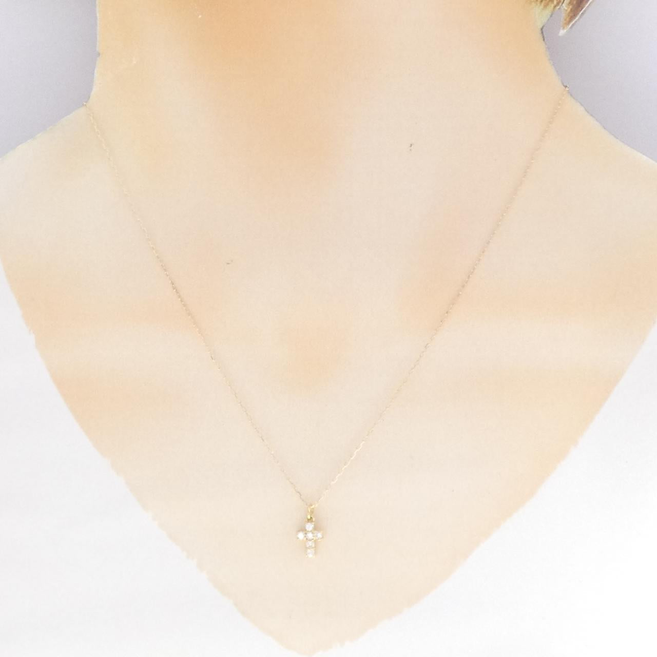 Au750 ダイヤモンド クロス ネックレス