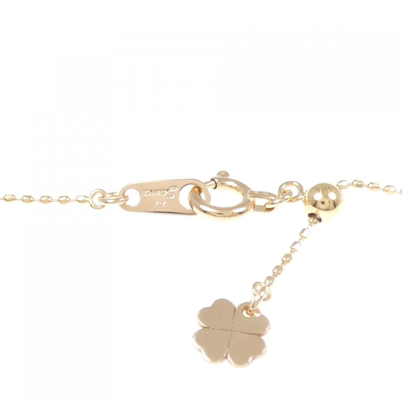 Au750 ダイヤモンド イニシャルN ネックレス