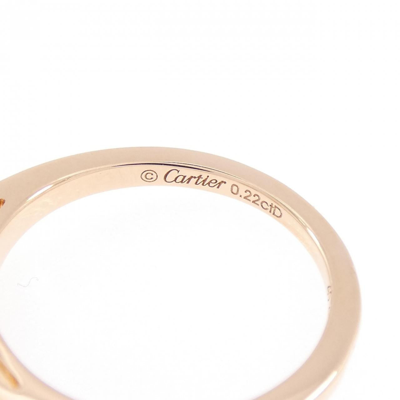 カルティエ バレリーナ 750ピンクゴールド ダイヤモンドリング 9号