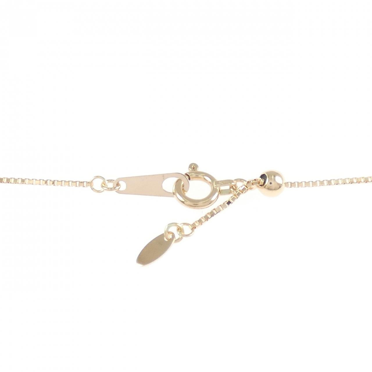 Au750ピンクゴールド ホースシュー ルビー1.26CT ネックレス