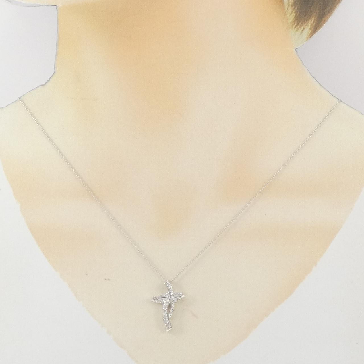 ユキザキ Au750ダイヤモンドネックレス