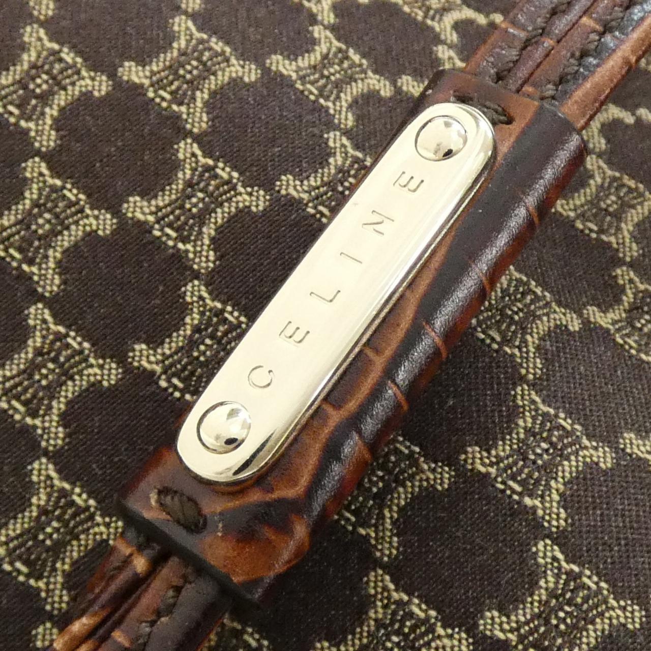 セリーヌ ビタースウィート キャンバス カーフ ショルダーバッグ