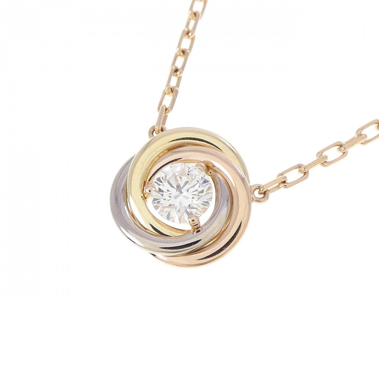 カルティエ トリニティ 18K ダイヤモンドネックレス