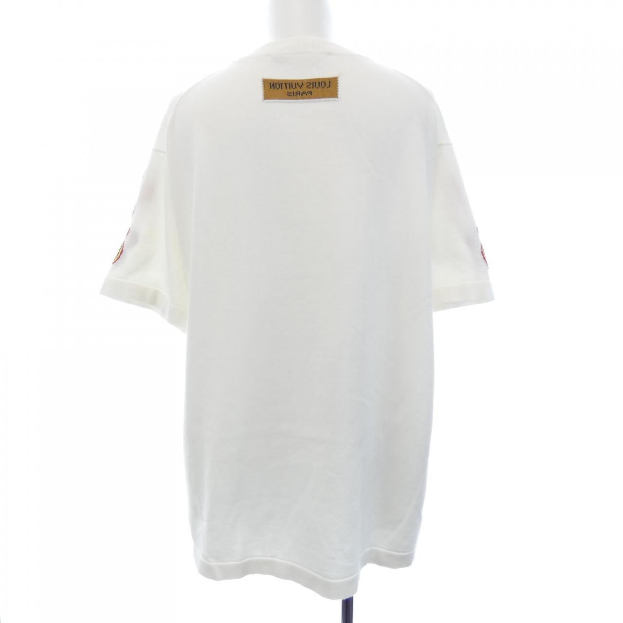 ルイヴィトン グラフィックショートスリーブクルーネック コットンTシャツ
