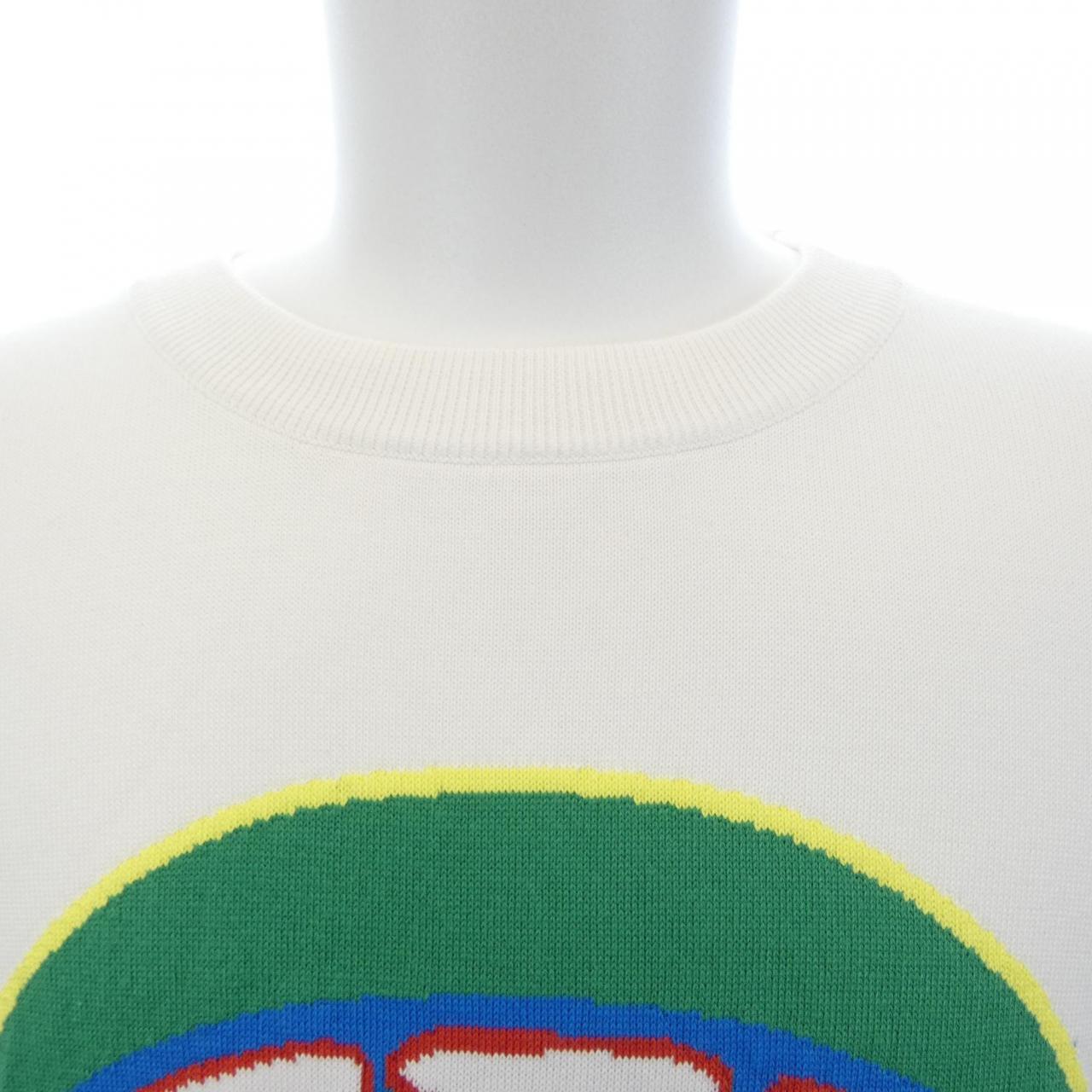 ルイヴィトン グラフィックショートスリーブクルーネック コットンTシャツ