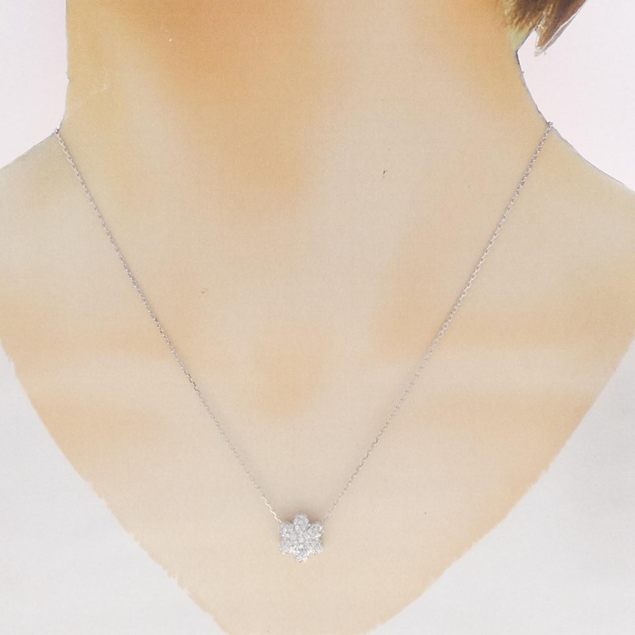 ミキモト Au750 ダイヤモンドネックレス