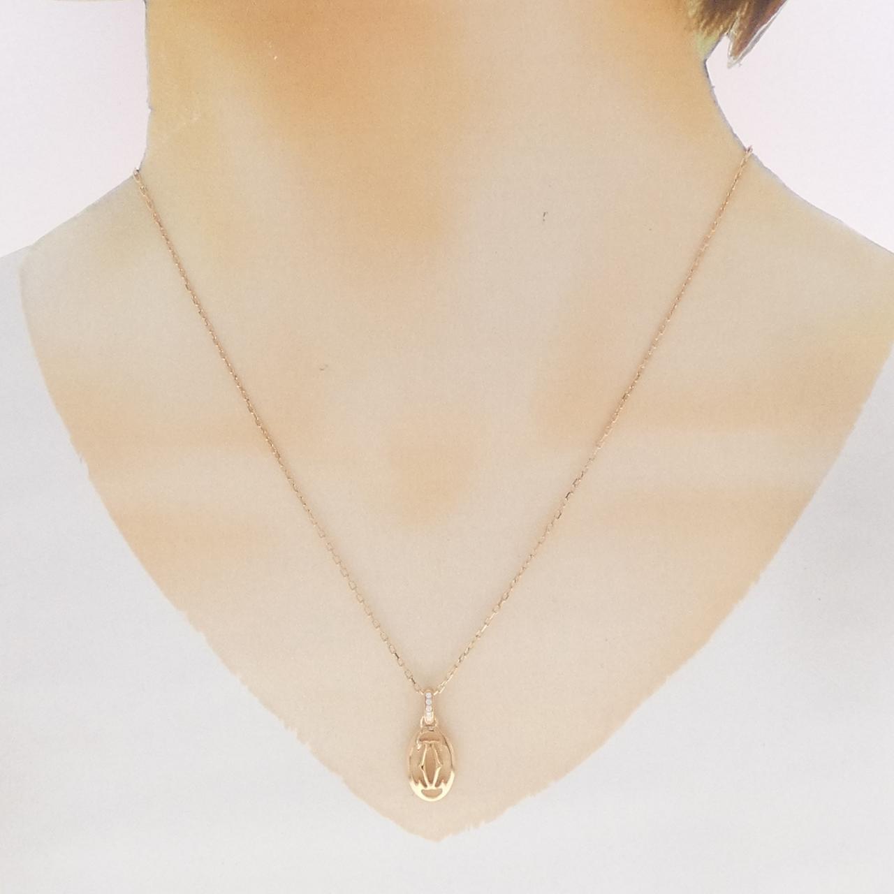 カルティエ 750PG ダイヤモンド ネックレス