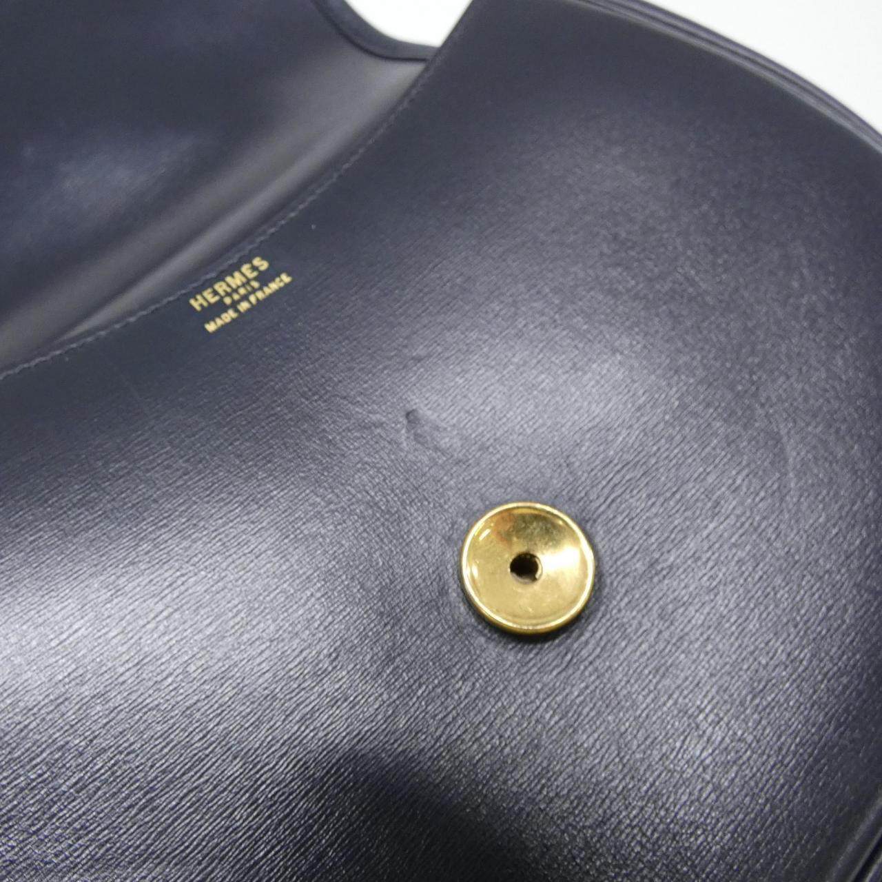 エルメス ダブルH ボックスカーフ ショルダーバッグ