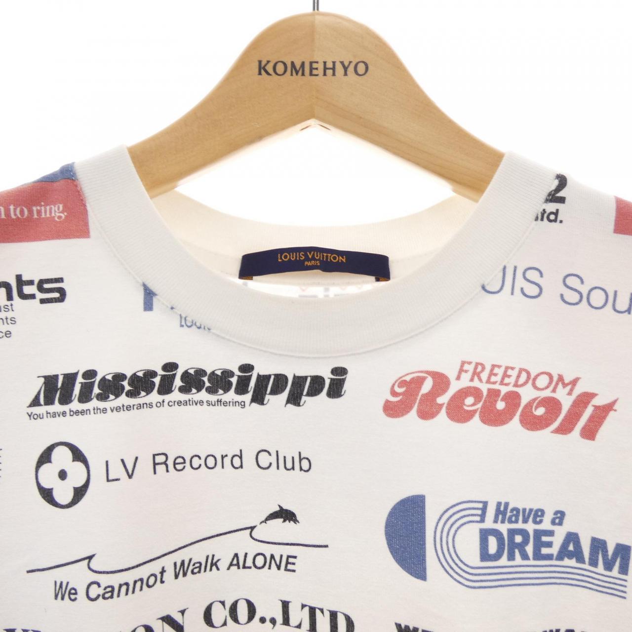 ルイヴィトン オールオーバーロゴ コットンTシャツ