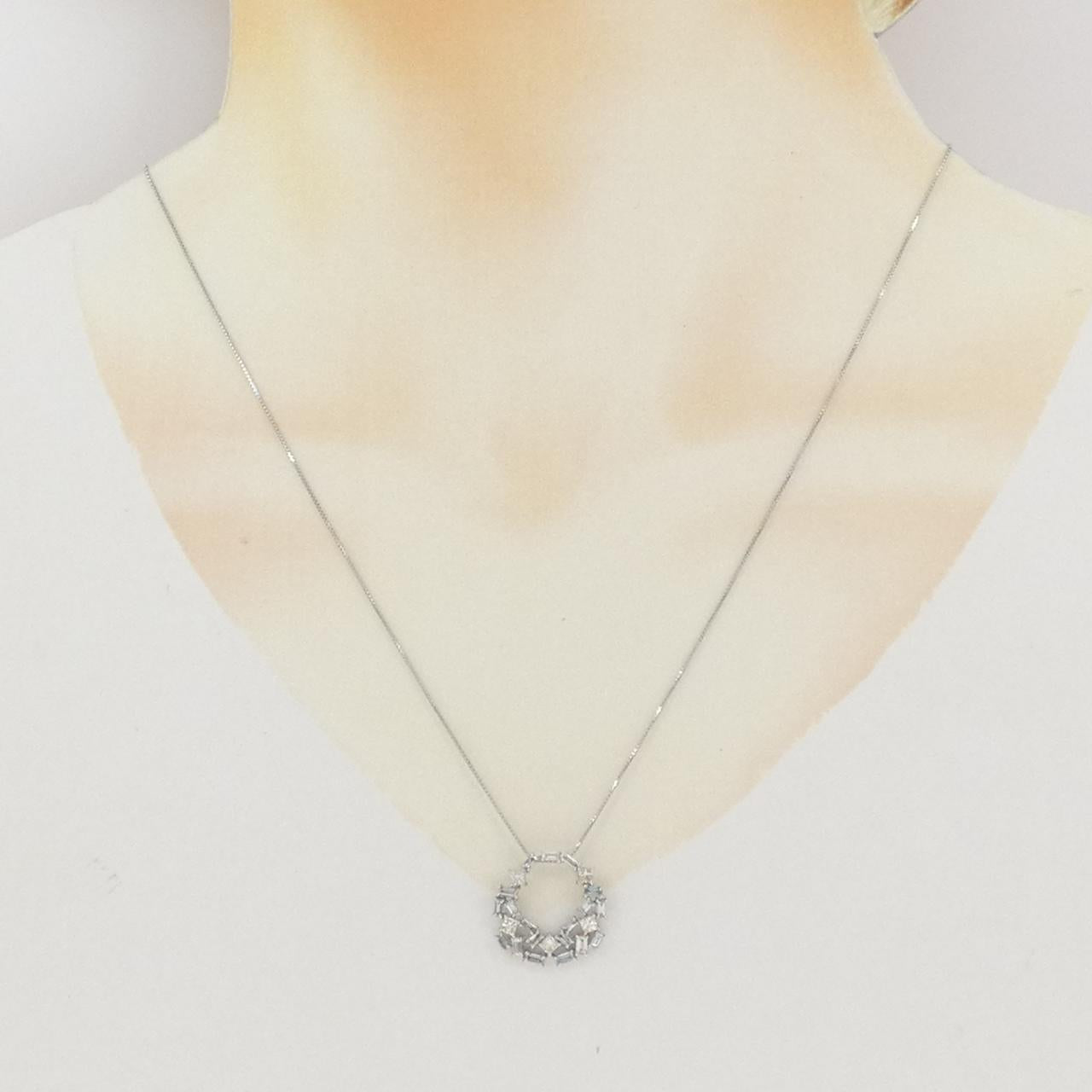 プラチナダイヤモンドネックレス
