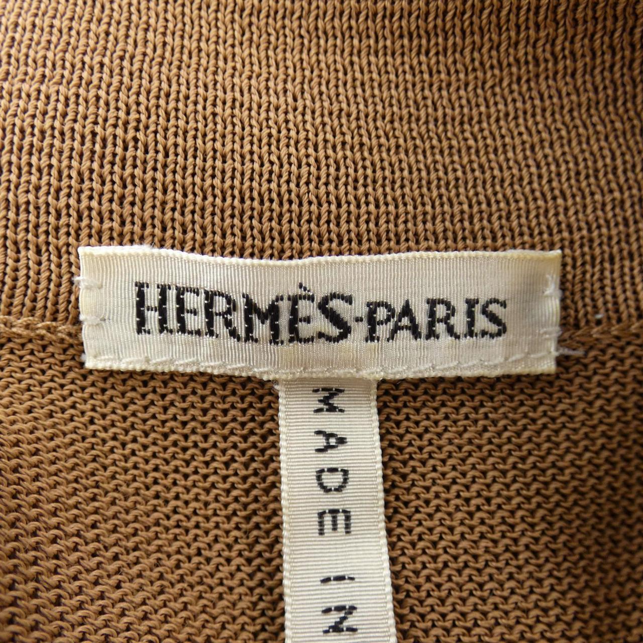エルメス L'ART D'ECRIRE シルク ヴィスコース トップス XL