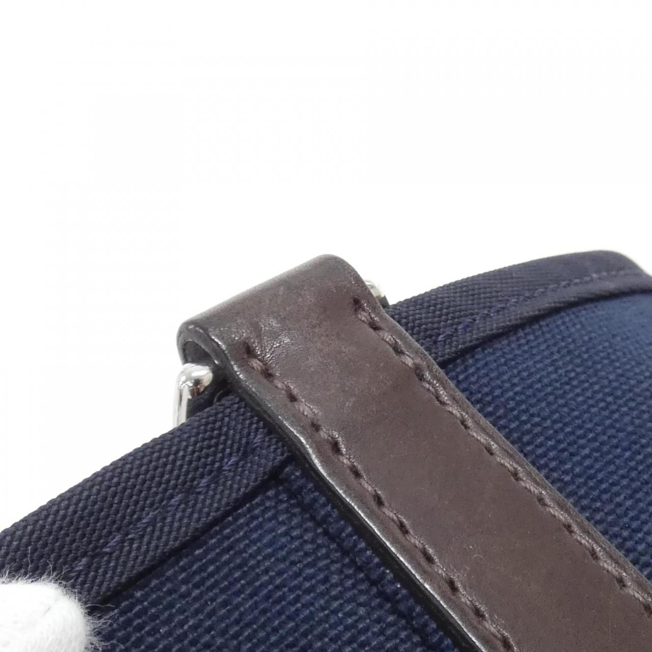 エルメス サックドパンサージュグルーム キャンバス ショルダーバッグ