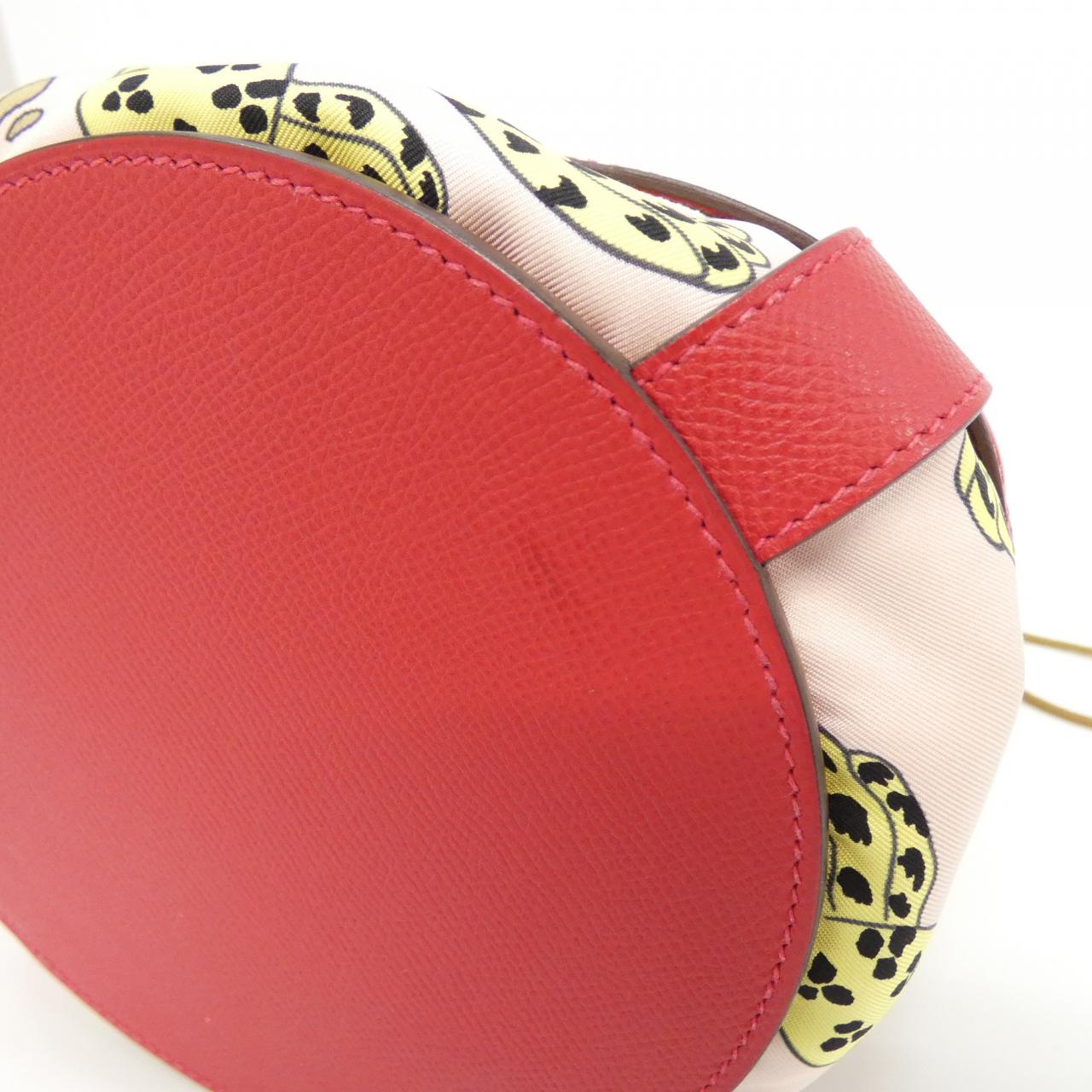 エルメス LEOPARDミュザルディーヌ エプソン シルク ショルダーバッグ