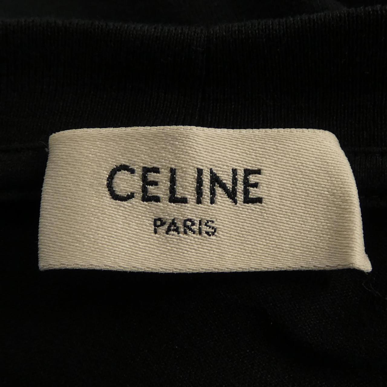 セリーヌ CELINEプリント コットンTシャツ