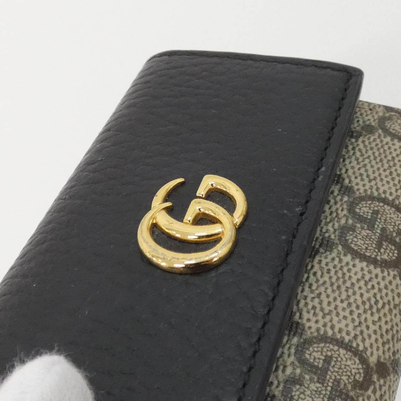 グッチ GGマーモント GGスプリームキャンバス レザー キーケース