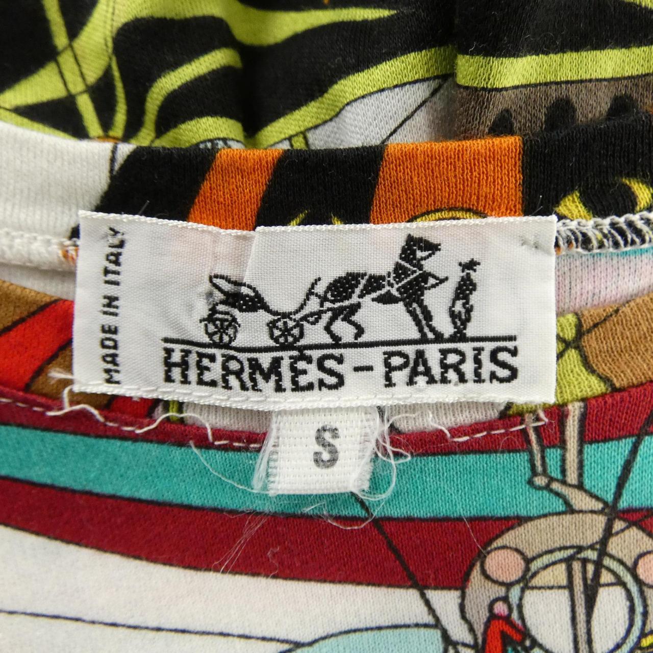 エルメス LES FOLIES DU CIEL コットンTシャツ