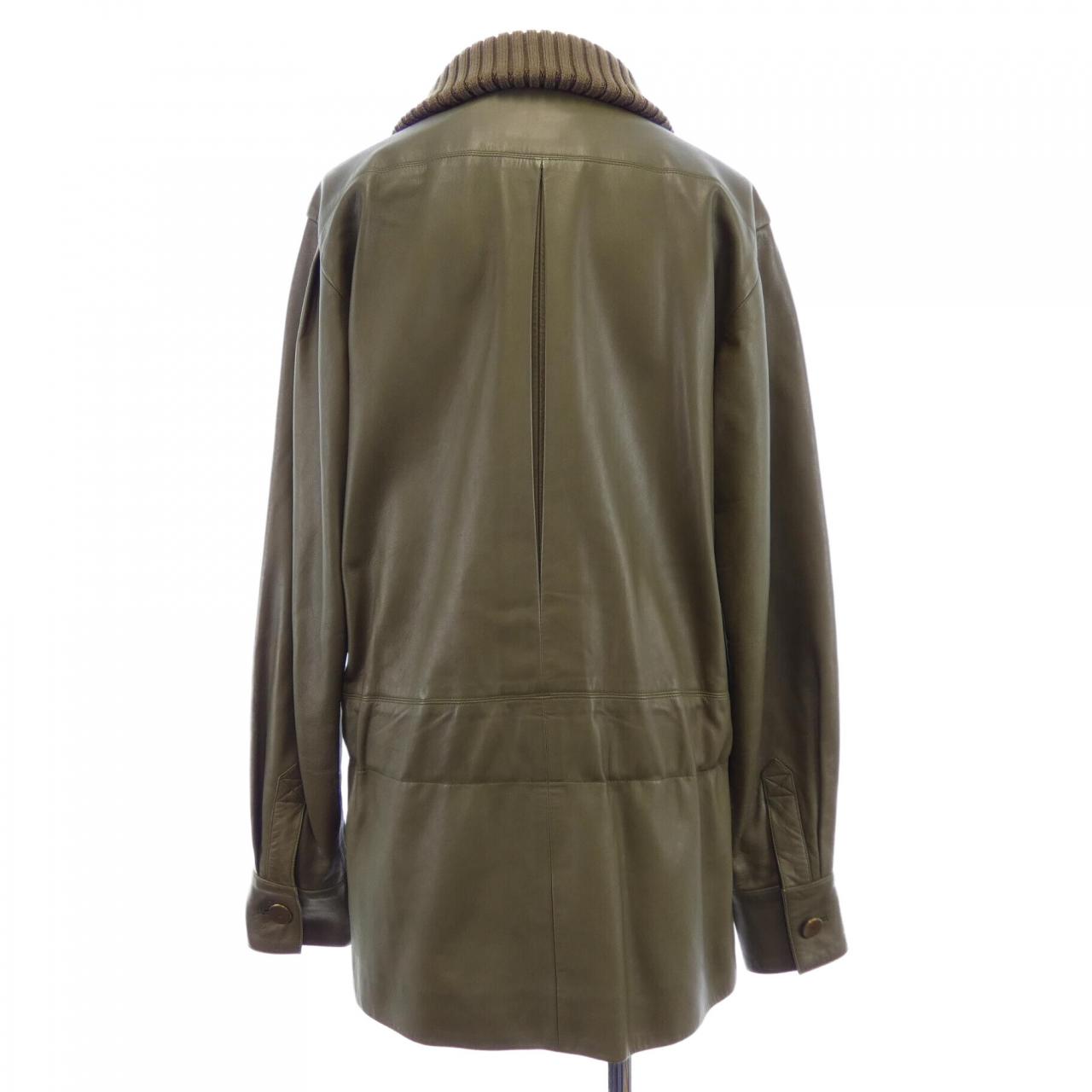 シャネル ラムレザージャケット