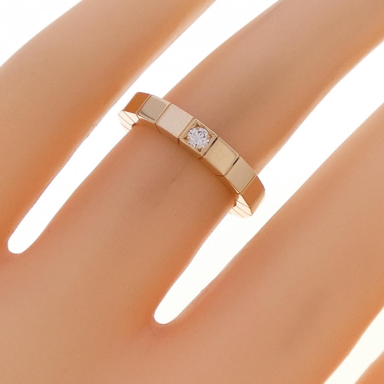 カルティエ ラニエール 750ピンクゴールド ダイヤモンド リング 7号