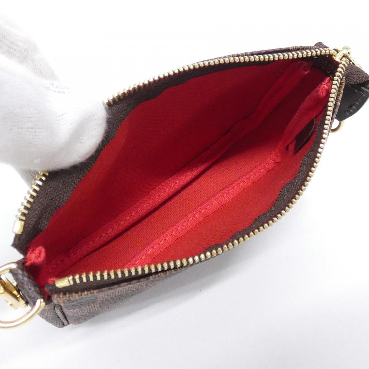 ルイヴィトン ダミエ ミニポシェットアクセソワール アクセサリーポーチ