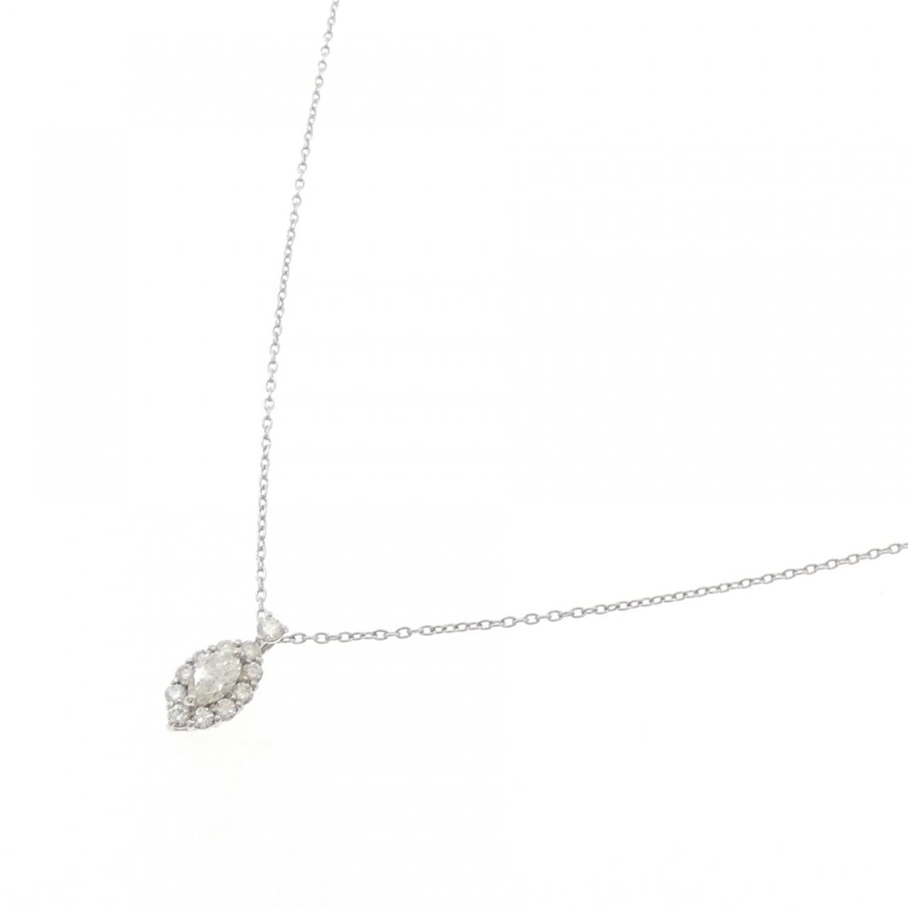 プラチナPT950 PT850 0.30CT ダイヤモンドネックレス