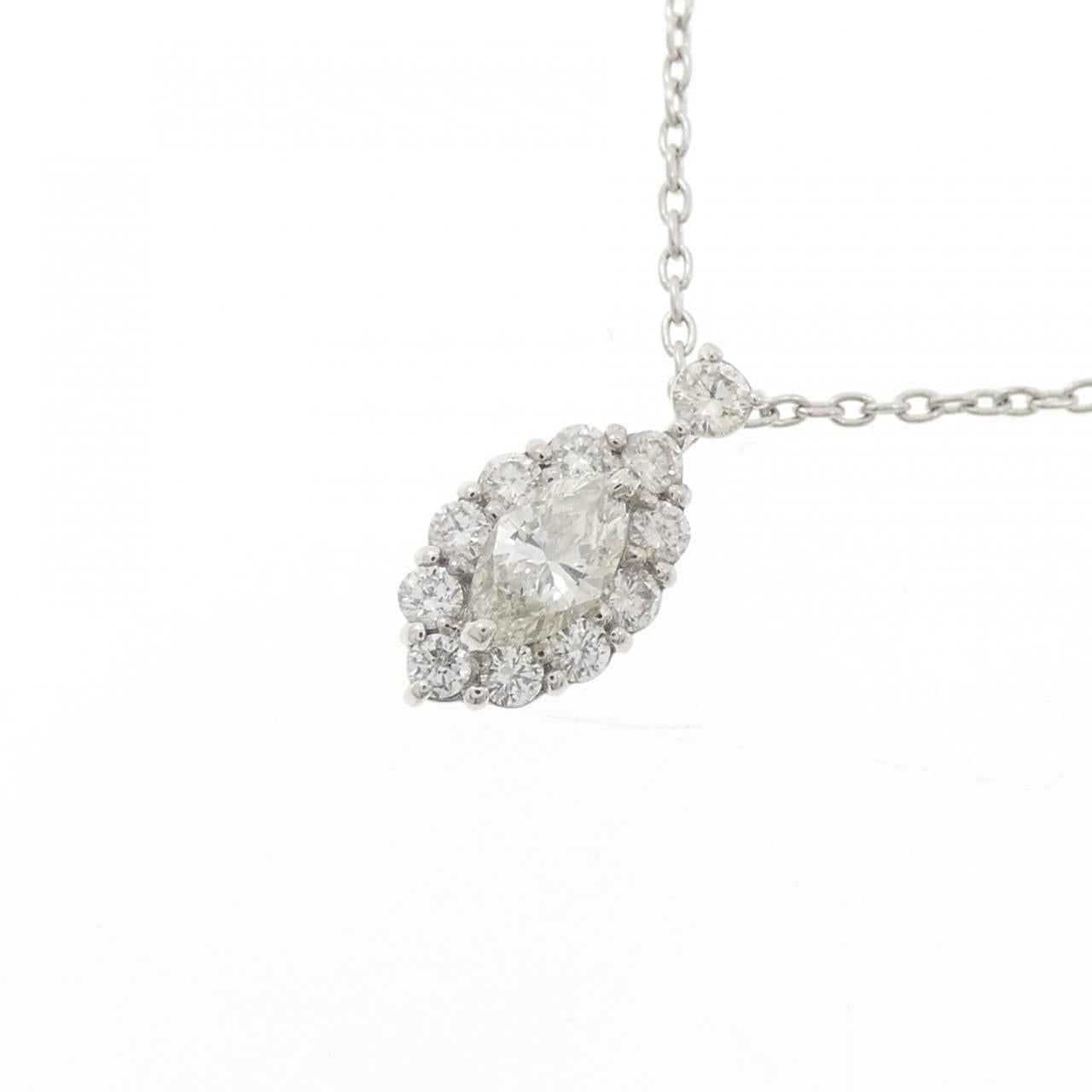 プラチナPT950 PT850 0.30CT ダイヤモンドネックレス