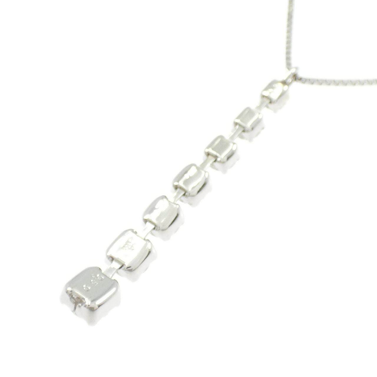 PT850 プラチナ 0.50CT ダイヤモンドネックレス