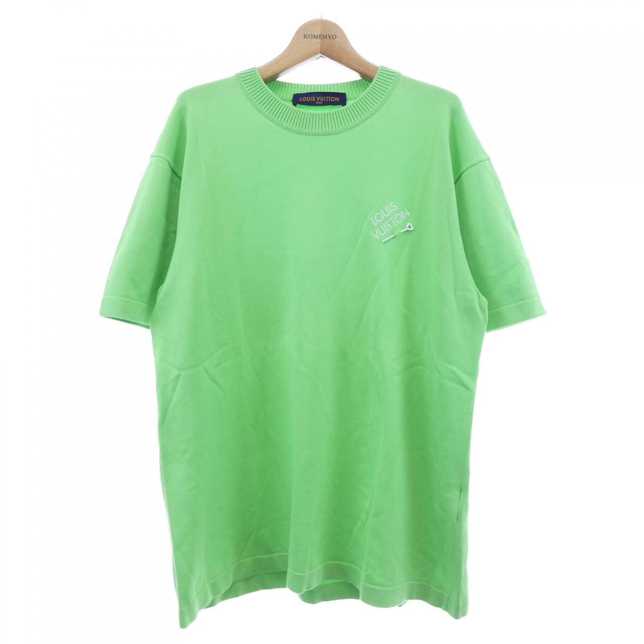 ルイヴィトン シグネチャーショートスリーブクルーネック コットンTシャツ