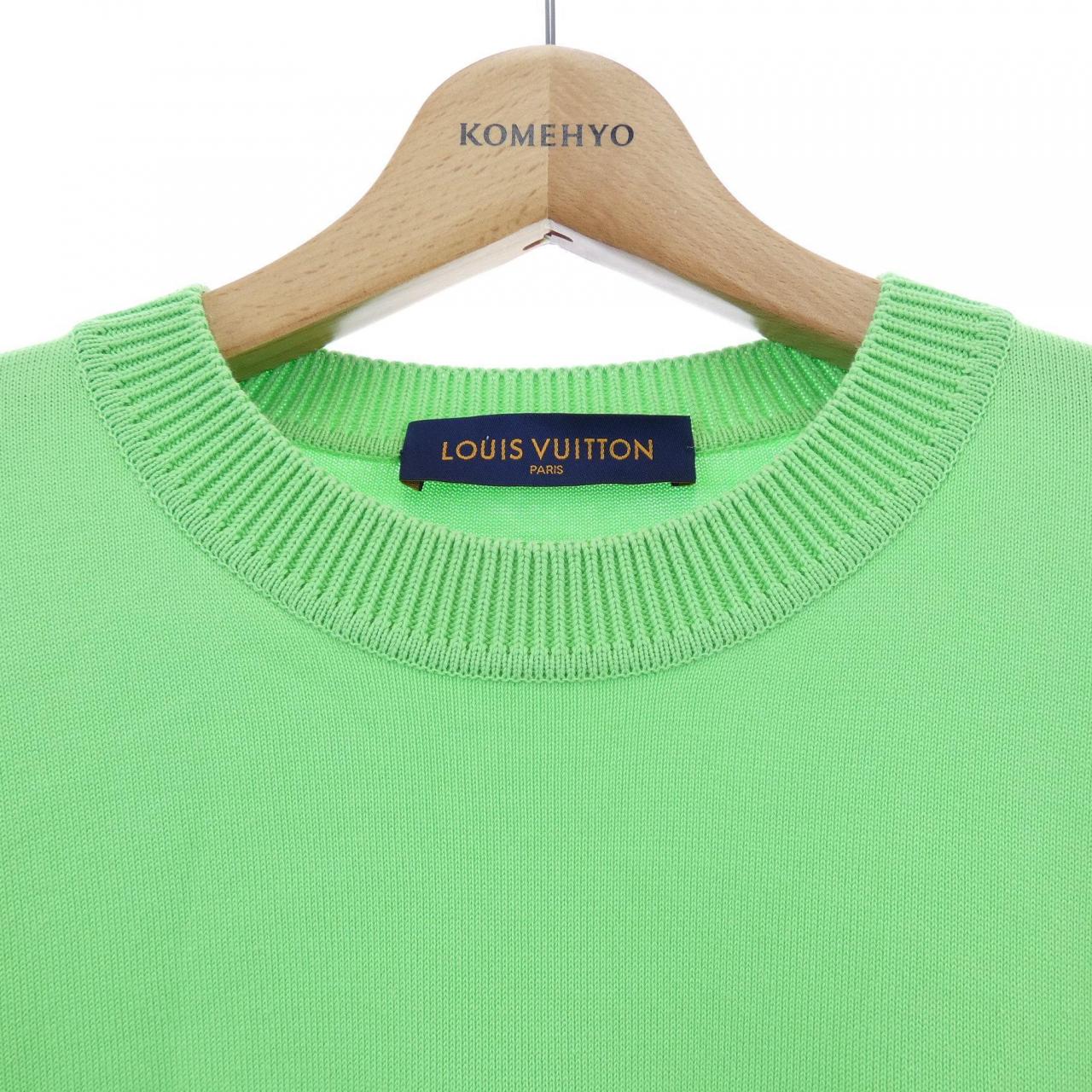 ルイヴィトン シグネチャーショートスリーブクルーネック コットンTシャツ