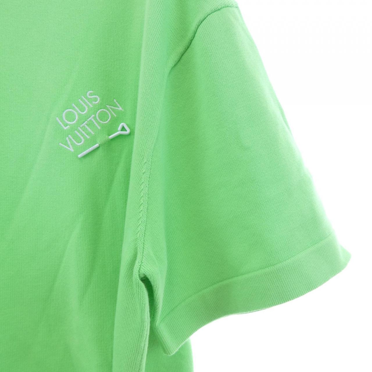 ルイヴィトン シグネチャーショートスリーブクルーネック コットンTシャツ