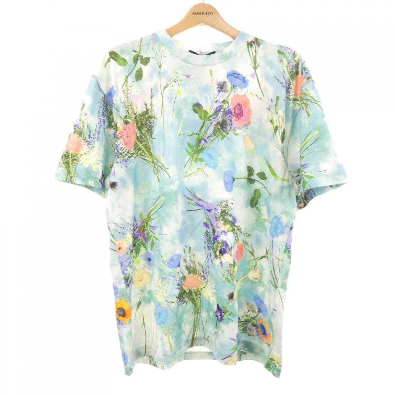 ルイヴィトン エンブロイダリーフラワー コットンTシャツ