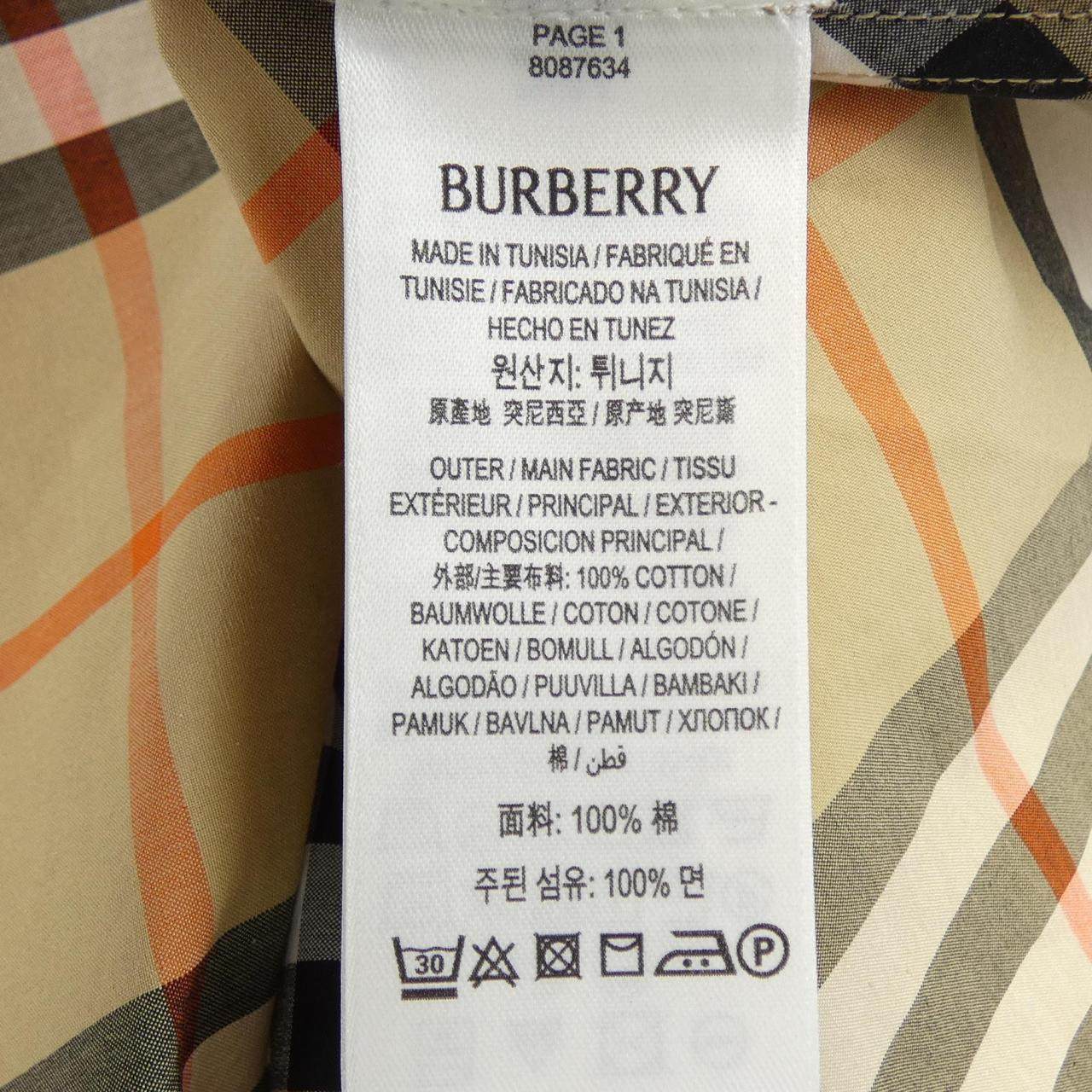バーバリー コットンシャツ